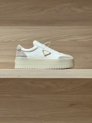 Prada Thick-soled Casual Shoes In White Color - 1