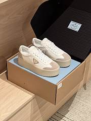 Prada Thick-soled Casual Shoes In White Color - 3
