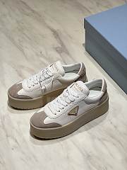 Prada Thick-soled Casual Shoes In White Color - 2
