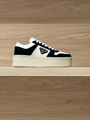 Prada Thick-soled Casual Shoes In Navy Blue Color - 1