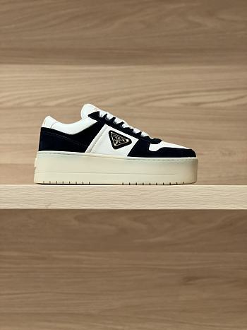 Prada Thick-soled Casual Shoes In Navy Blue Color