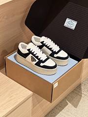 Prada Thick-soled Casual Shoes In Navy Blue Color - 5