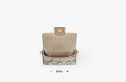 Fendi Baguette Mini Canvas bag with multicolour FF embroidery - 5