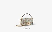 Fendi Baguette Mini Canvas bag with multicolour FF embroidery - 4