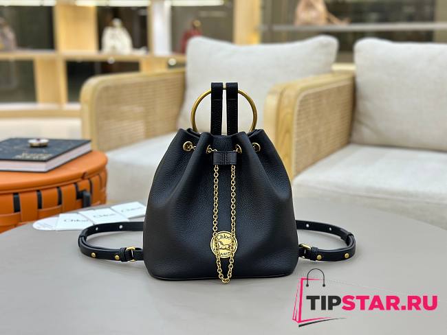 Chloe soft imported first-layer cowhide backpack 05 - 1