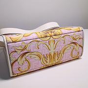 FENDI X VERSACE Calfskin Plexiglass Fendace FF Baroque Print In Pink - 5
