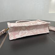 Dior Mini Book Tote In Pink - 6