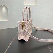 Dior Mini Book Tote In Pink - 5