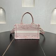 Dior Mini Book Tote In Pink - 3
