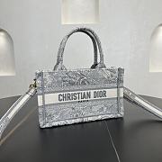 Dior Mini Book Tote In Gray - 5