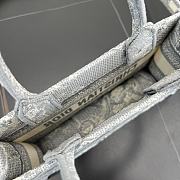 Dior Mini Book Tote In Gray - 4
