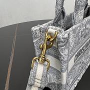 Dior Mini Book Tote In Gray - 2