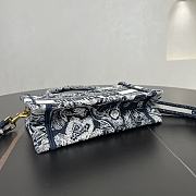 Dior Mini Book Tote In Blue - 6