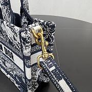 Dior Mini Book Tote In Blue - 2