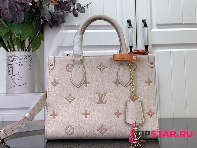 Louis Vuitton OnTheGo PM Debossed grained cowhide leather Eden - 1