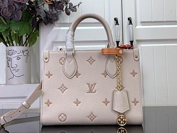 Louis Vuitton OnTheGo PM Debossed grained cowhide leather Eden