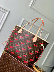 LV x TM Neverfull MM Monogram cherry coated canvas - 6