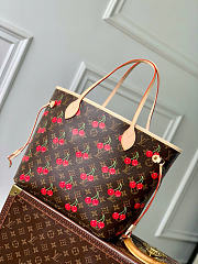 LV x TM Neverfull MM Monogram cherry coated canvas - 3