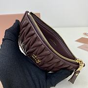 Miumiu Pocket wallet Matelasse In Burgundy - 6