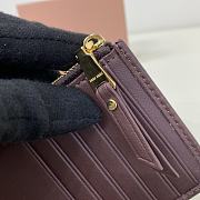 Miumiu Pocket wallet Matelasse In Burgundy - 2
