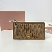 Miumiu Pocket wallet Matelasse In Brown - 1