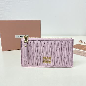 Miumiu Pocket wallet Matelasse In Pink
