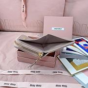 Miumiu Quilted effect leather wallet in light pink - 2