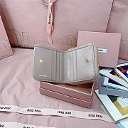 Miumiu Quilted effect leather wallet in light pink - 3