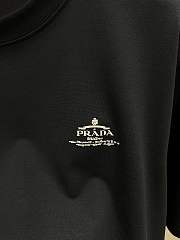 Prada Logo Printed T-Shirt In Black - 3