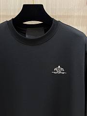 Prada Logo Printed T-Shirt In Black - 2