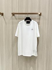 Prada Logo Printed T-Shirt In White - 1
