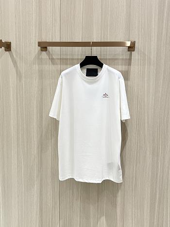 Prada Logo Printed T-Shirt In White