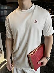 Prada Logo Printed T-Shirt In White - 6