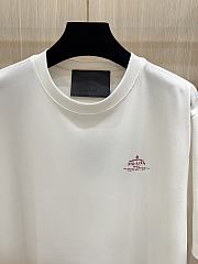 Prada Logo Printed T-Shirt In White - 5