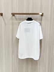 Prada Logo Printed T-Shirt In White - 4