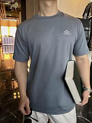 Prada Logo Printed T-Shirt In Blue - 3