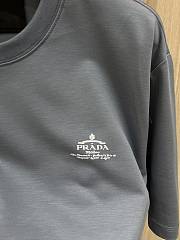 Prada Logo Printed T-Shirt In Blue - 2