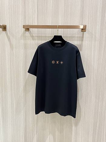 Louis Vuitton Flower Five-Star T-Shirt In Black