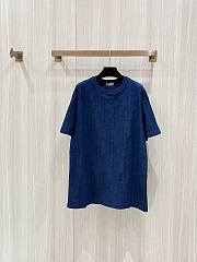 Dior Oblique T-Shirt In dark Blue - 1