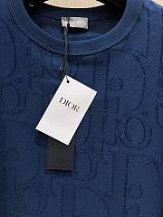 Dior Oblique T-Shirt In dark Blue - 5