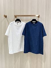 Dior Oblique T-Shirt In dark Blue - 4