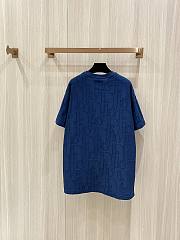 Dior Oblique T-Shirt In dark Blue - 2