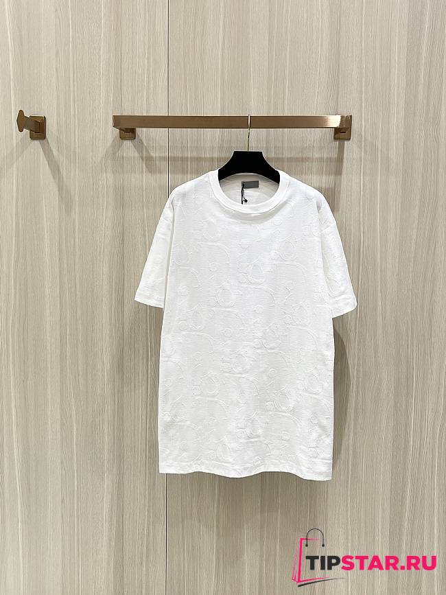 Dior Oblique T-Shirt In White - 1