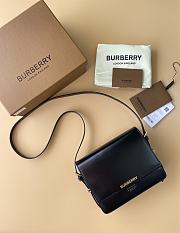 Burberry Small Grace Leather Shoulder Bag In Black - 1