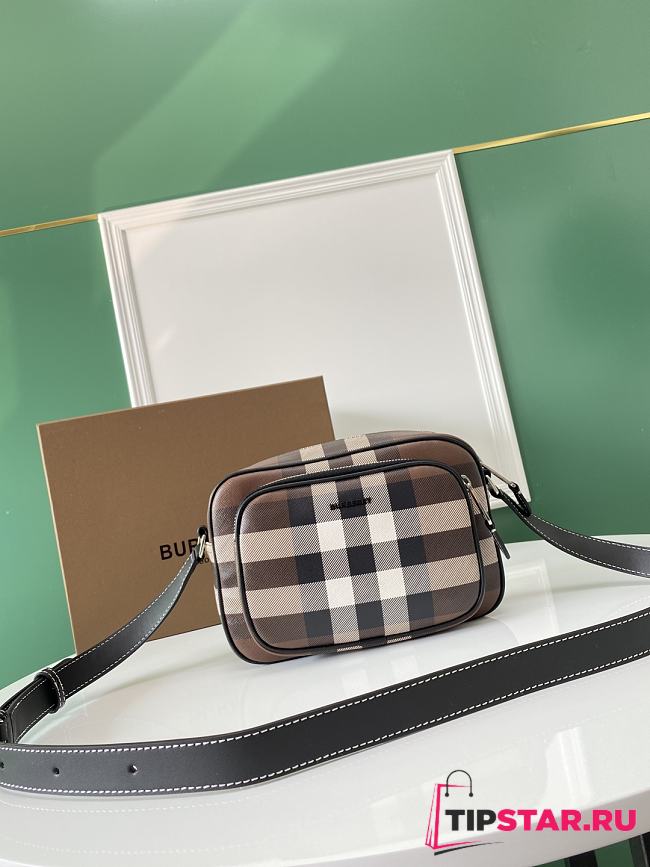 Burberry Brown Leather Paddy Crossbody Bag - 1
