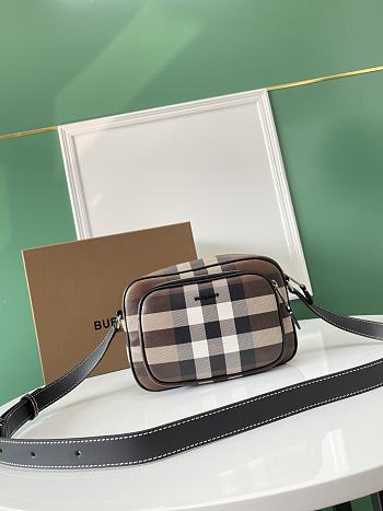 Burberry Brown Leather Paddy Crossbody Bag
