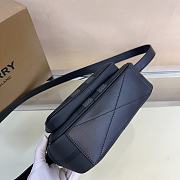 Burberry Gray Leather Paddy Crossbody Bag - 4