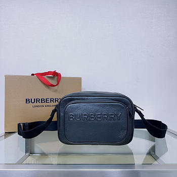 Burberry Black Leather Paddy Crossbody Bag