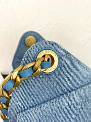 Chanel Mini Hobo Bag Blue Denim - 6