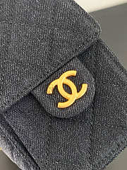 Chanel Mini Hobo Bag Black Denim - 4